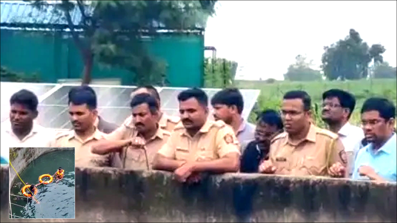 जालना में कार कुएं में गिर गई!