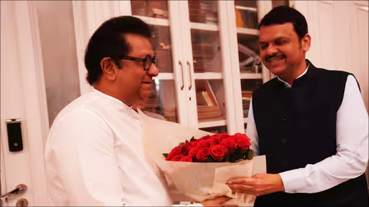 raj thackeray with devendra fadanvis news