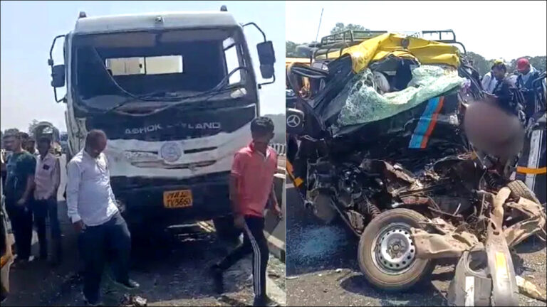 Maharashtra: कल्याण में भीषण सड़क हादसा, सीमेंट मिक्सर और इको कार की टक्कर में 12 लोगों की मौत!