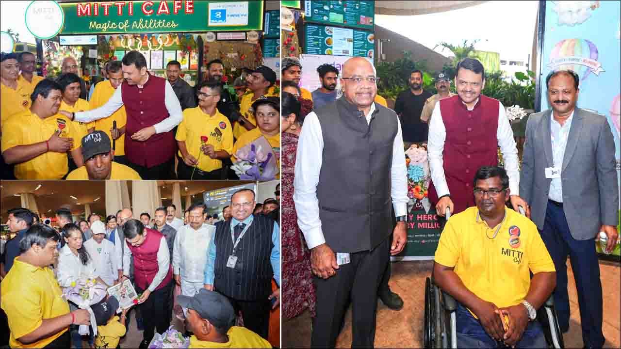 Maharashtra: CM फडणवीस ने नवी मुंबई एयरपोर्ट पर दिव्यांग ‘मिट्टी कैफे’ का दौरा किया, कही ये बात?