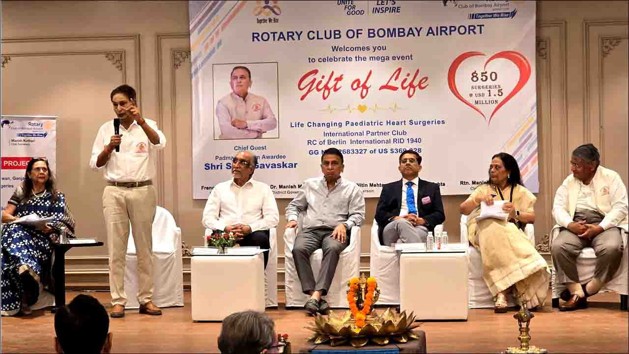 Mumbai: दरियादिली से जिंदगी बदली जा सकती हैं; 850 बच्चों की मुफ्त हार्ट सर्जरी, गावस्कर ने की सराहना!!