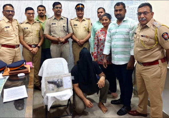 Mumbai: कालाचौकी पुलिस की बड़ी कार्रवाई; पिस्टल और 6 जिंदा कारतूसों के साथ शातिर आरोपी गिरफ्तार