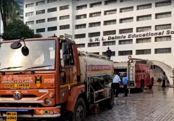 N. L. Dalmia High School की इमारत में लगी भीषण आग, बड़ा हादसा टला!
