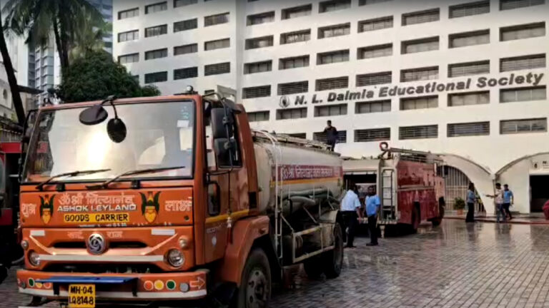 N. L. Dalmia High School की इमारत में लगी भीषण आग, बड़ा हादसा टला!