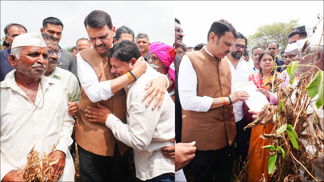Maharashtra: किसान की आंखों में आंसू देख पिघल गए CM फडणवीस, गले लगाकर बोले- चिंता मत करो सरकार तुम्हारे साथ है..