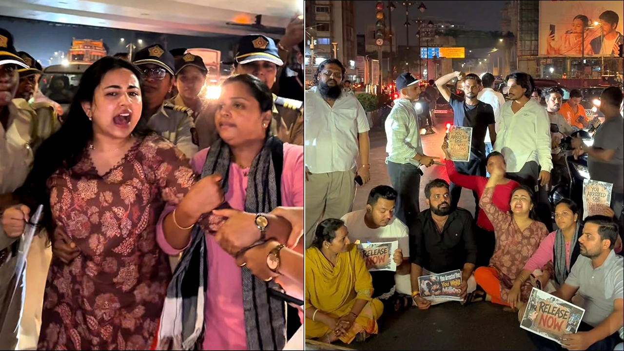 राहुल गांधी को हिरासत में लिए जाने के विरोध में मुंबई युवा कांग्रेस का रास्ता रोको; मोदी सरकार और ज्ञानेश कुमार के खिलाफ जोरदार नारेबाजी!